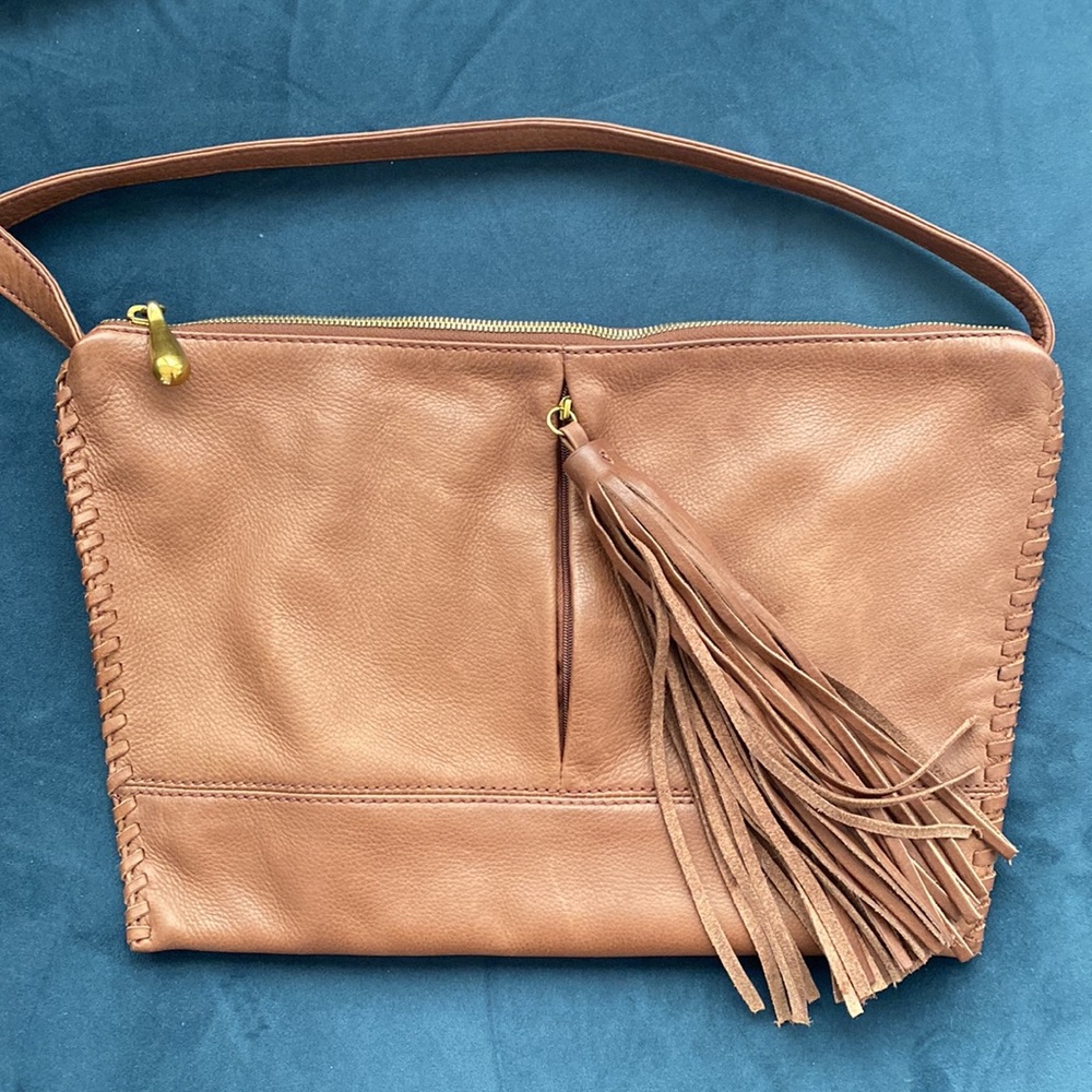 Authentic leather HOBO shoulder cross body bag